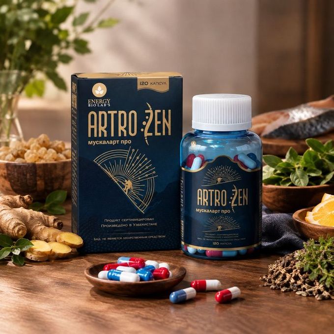 Artro Zen — қути, идиш ва икки хил капсула
